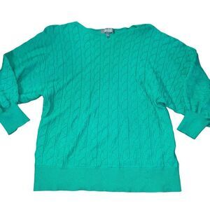 Vibrant Teal Dolman Sleeve Knit size small